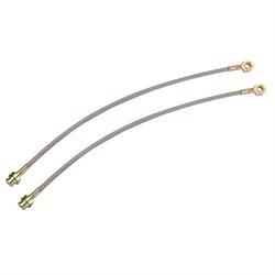 Stainless Braided 19 Inch Front Brake Hoses, 10mm-1.5