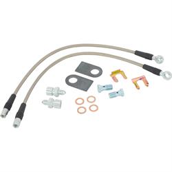 DOT Braided Stainless Brake Hoses, 69-77 GM, 7/16-20