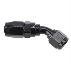 Speedway Full Flow Swivel Hose End Fitting, 45 Degree, Anodized, -6 AN