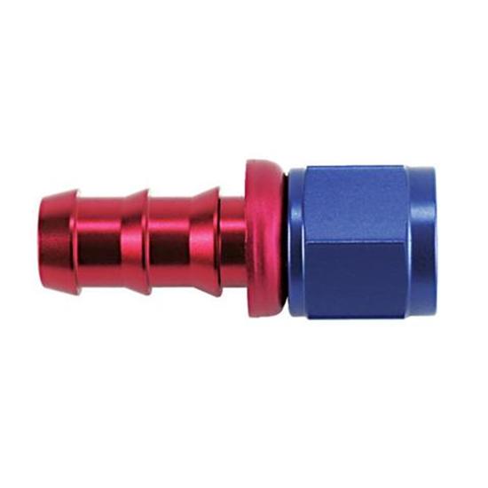 Straight Socketless Push-On Hose End, -6 AN