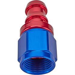 Straight Socketless Push-On Hose End, -8 AN