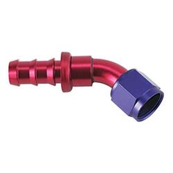 45 Degree Socketless Push-On Hose End, -6 AN