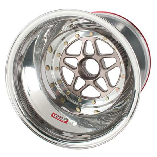 Sander 15-144-SI1 Splined LR Wheel, Inner Beadlock, 15x14, 4 Offset