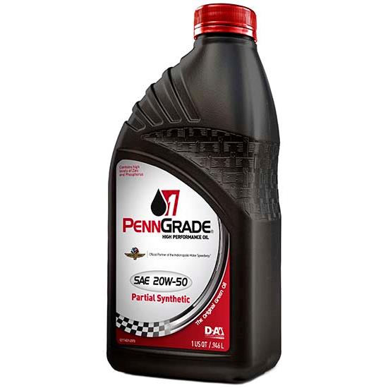 Penn Grade 1 SAE 20W50 Synthetic Blend Performance Engine Oil, 1 Qt.