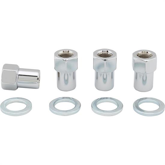 Gorilla Automotive 73087B 1/2 In-20 Open Mag Wheel Lugs, 3/4 In Shank