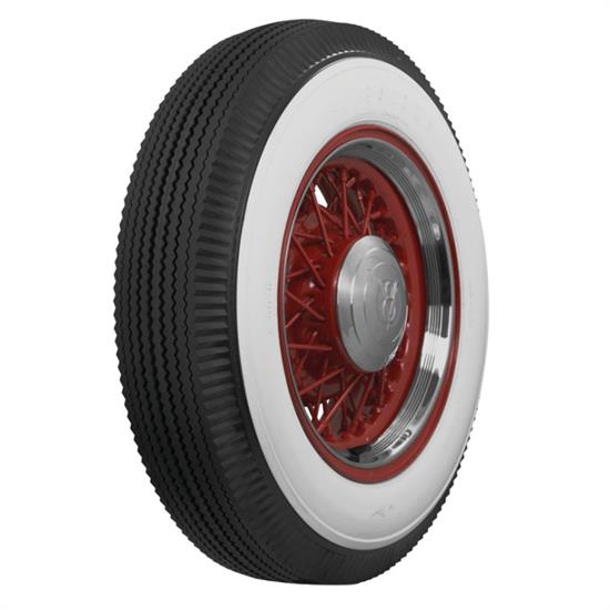 Coker Tire Firestone 3 In Whitewall Tire, Bias Ply, Non-Script 6.50-16