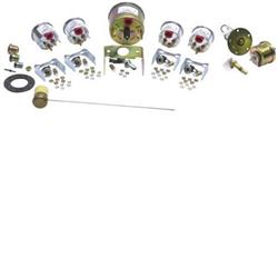 Stewart Warner 82226 Wings Five Gauge Set, Electric/Mechanical, White