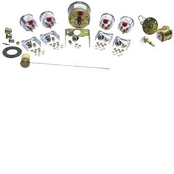 Stewart Warner 82227 Five Gauge Set, Electric/Mechanical, Black