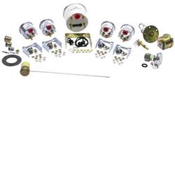 Stewart Warner 82228 Wings Five Gauge Set, Electric, White Face