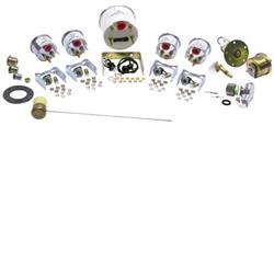 Stewart Warner 82229 Wings Five Gauge Set, Electric, Black Face