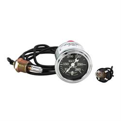 Stewart Warner 82480-72 Wings Mechanical Water Temp Gauge, Black