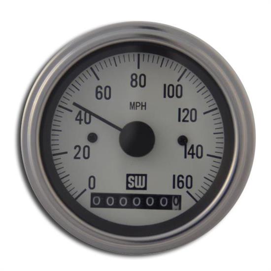 Stewart Warner 82961WHT Deluxe Series Electric Water Temp Gauge
