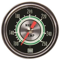 Stewart Warner 692H72 Green Line 2-5/8 In Water Temp. Gauge-Mechanical