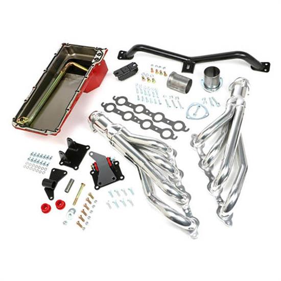 Trans-Dapt 42052 Engine Swap Kit, 1973-91 C10/C15 2WD, Silver Ceramic
