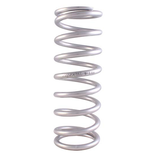 QA1 9-500 Coil Spring, 9 Inch, 500lb Rate, Silver Powdercoated