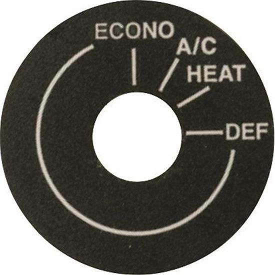 Vintage Air 20559-VUP Mode Decal For Rotary Controls