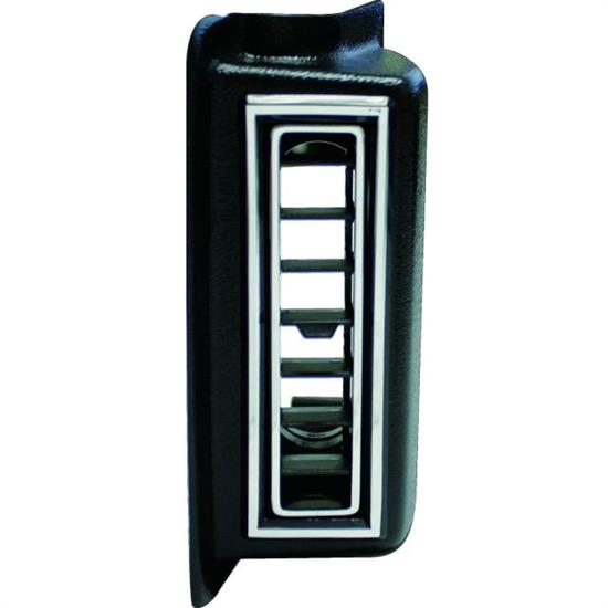 Vintage Air 49051-VUL Left Kick Panel Louver, Black/Chrome