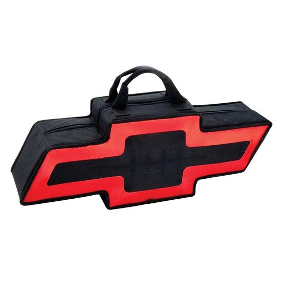 Garage Sale - GOBOXES BT2000BR Chevy Zippered Canvas Go Bag, Black and Red