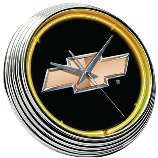 Chevy Bowtie Neon Clock