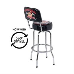 Busted Knuckle Garage BKG-72200 Bar Stool W/ Backrest