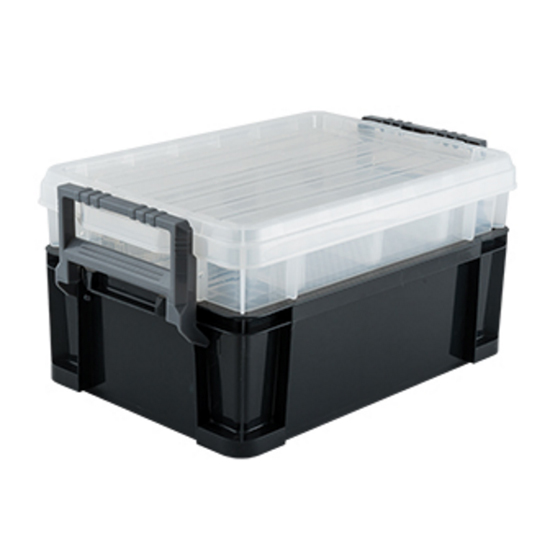 Titan Tools 21222 3-Way Stackable Storage Tote, 22 Inch