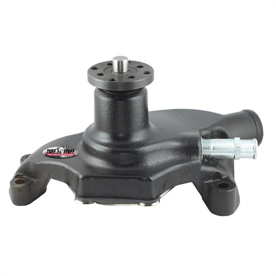Tuff Stuff 1354NCREV SBC Short Aluminum Water Pump, Black