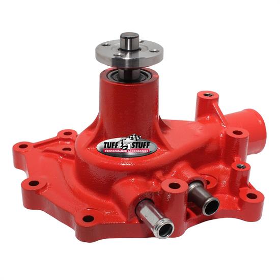 Tuff Stuff 1432CRED Ford Aluminum Water Pump, Pass. Inlet, Red