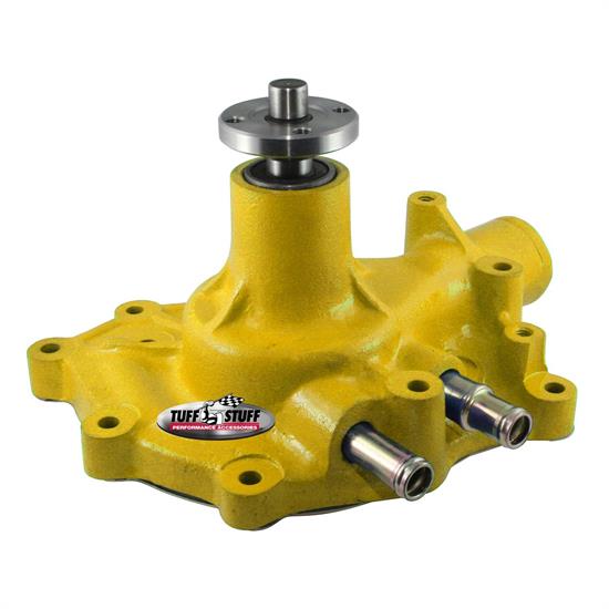 Tuff Stuff 1432CYELLOW Ford Aluminum Water Pump Pass. Inlet, Yel