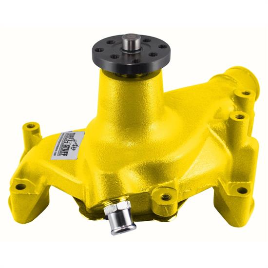 Tuff Stuff 1449NCYELLOW SBC Long Aluminum Water Pump, Yellow