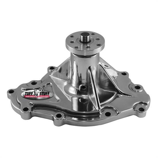 Tuff Stuff 1475AA Pontiac Aluminum Water Pump, Chrome