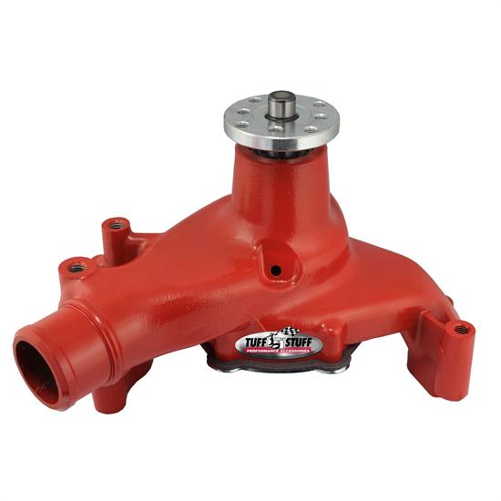 Tuff Stuff 1511NCRED SBC Platinum Supercool Long Water Pump, Red