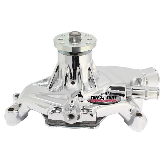 Tuff Stuff 1635ND 1984-91 SBC Corvette Aluminum Water Pump, Pol