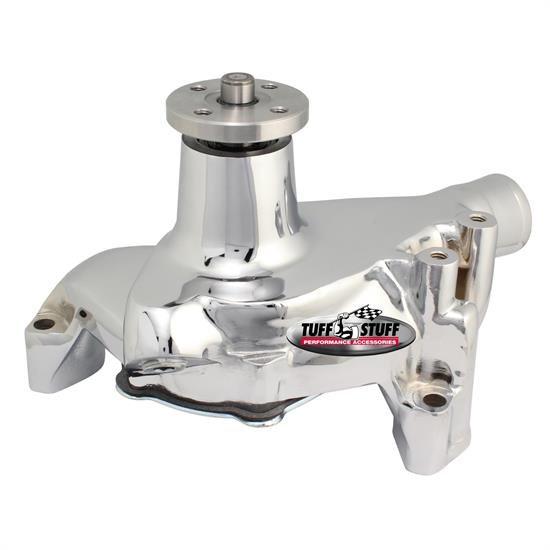 Tuff Stuff 1675NA GM Water Pump, SBC Long, Chrome