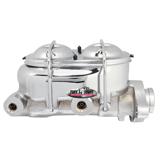 Tuff Stuff 2072NA Dual Reservoir Master Cylinder 1 1/8 In, Chrome