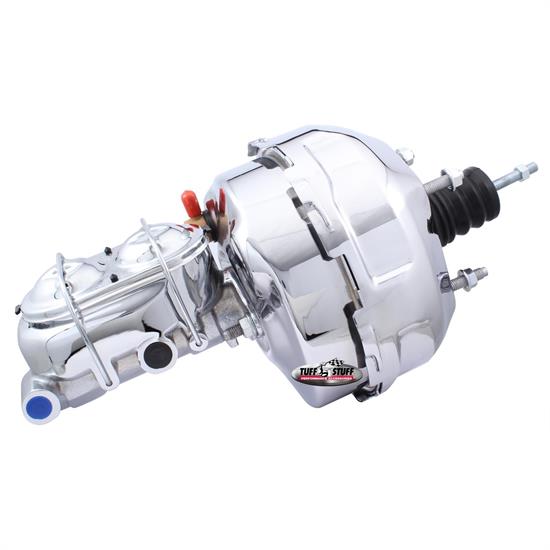Tuff Stuff 2124NA-2 Dual Diaphragm Booster Combo, Master Chrome