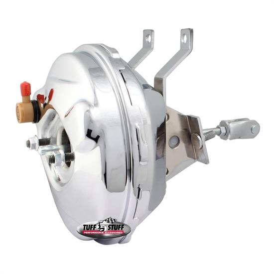 Tuff Stuff 2230NA Single Diaphragm Corvette Booster, Chrome