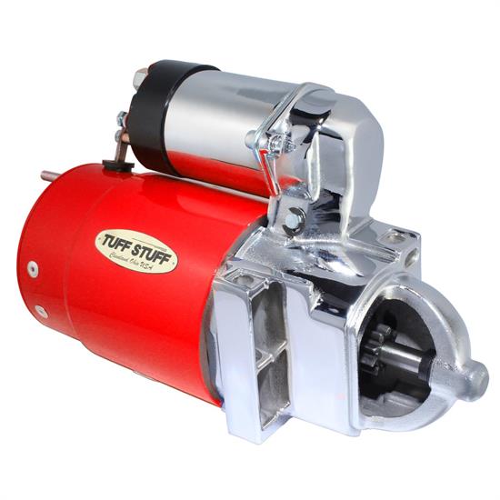 Tuff Stuff 3510BRED Chevy Starter, Staggered, Red W/Chrome