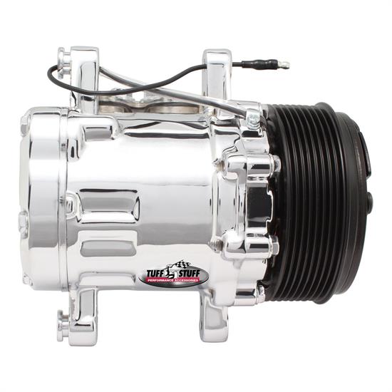 Tuff Stuff 4517NB8G A/C Compressor, 8 Groove, Polished