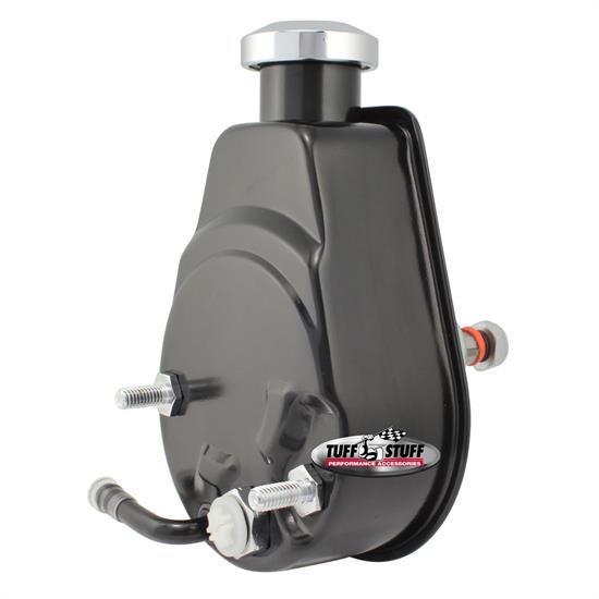 Tuff Stuff 6172B GM Power Steering Pump, Keyed Shaft, Black
