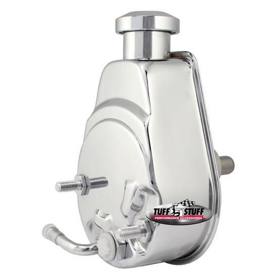 Tuff Stuff 6186A GM Power Steering Pump Press Fit Chrome