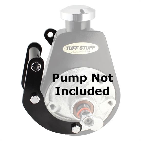 Tuff Stuff 6503B BBC Short Power Steering Pump Bracket, Black