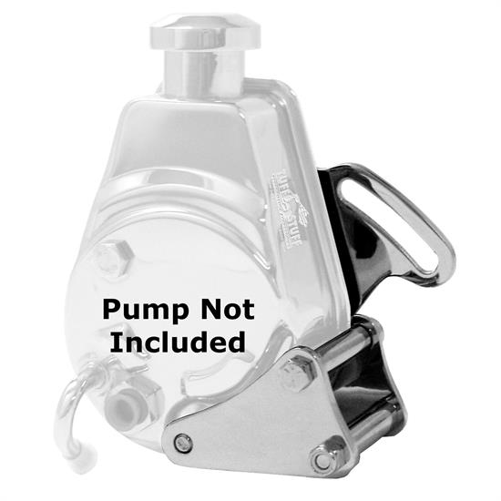 Tuff Stuff 6507A BBC Long Power Steering Pump Bracket, Chrome