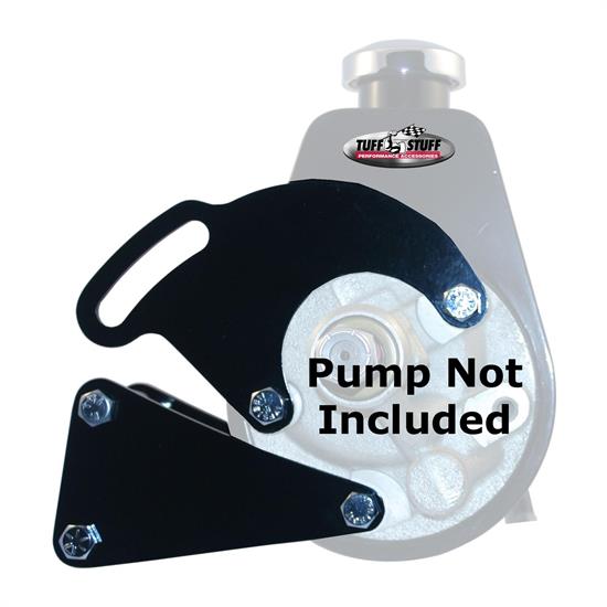 Tuff Stuff 6507B BBC Long Power Steering Pump Bracket, Black