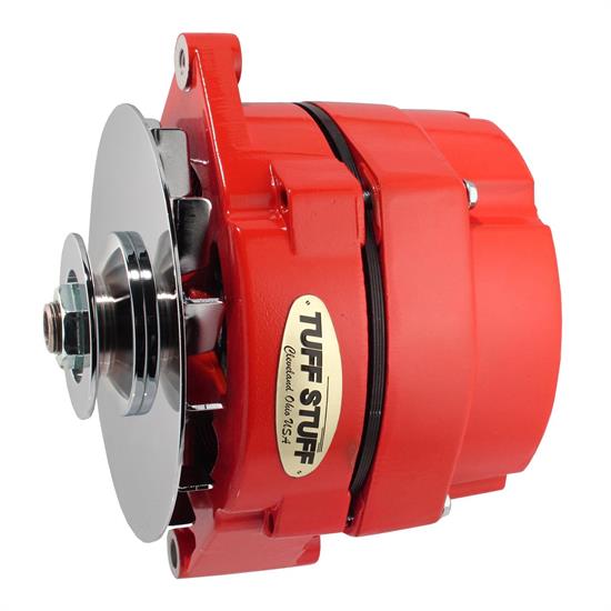 Tuff Stuff 7127NFRED GM Alternator, 100 Amp, 1 Wire, Red