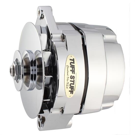 Tuff Stuff 7127NK12 GM Alternator, 140 Amp, 1-Wire, Chrome