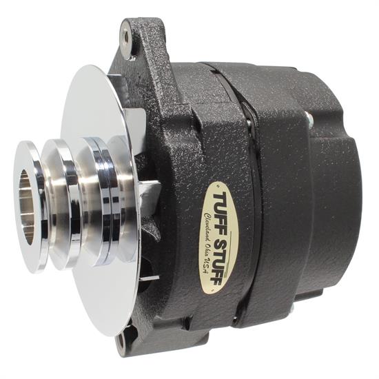 Tuff Stuff 7127NKBWDP GM Alternator, 140 Amp, 1-Wire, Blk Wrinkle