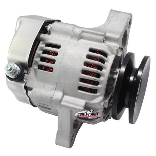 Tuff Stuff 7512C Mini Nippondenso 1 Wire Alternator, 55 Amp, Cast