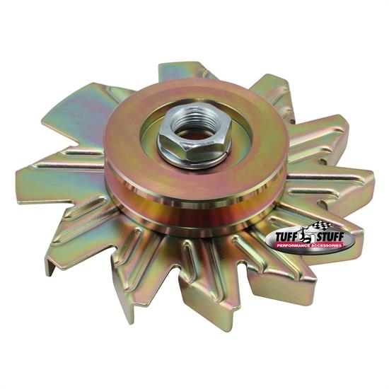 Tuff Stuff 7600AD Gold Zinc Alternator Fan And Pulley Combo