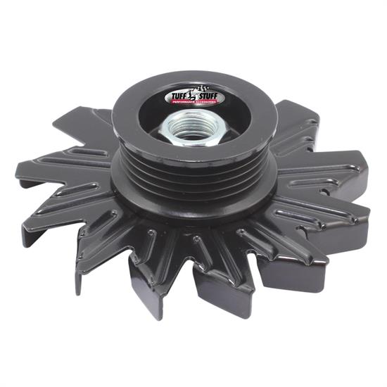 Tuff Stuff 7600CB Stealth Black Alternator Fan And Pulley Combo