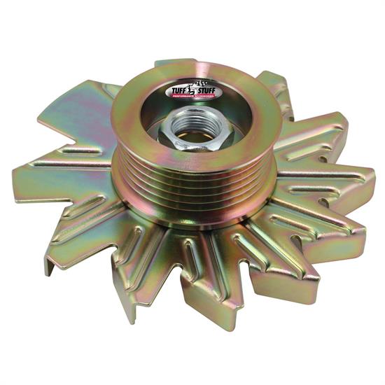 Tuff Stuff 7600DD Gold Zinc Alternator Fan And Pulley Combo